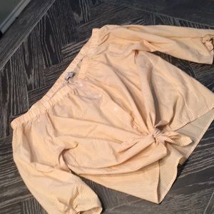 Yellow Off the shoulder top